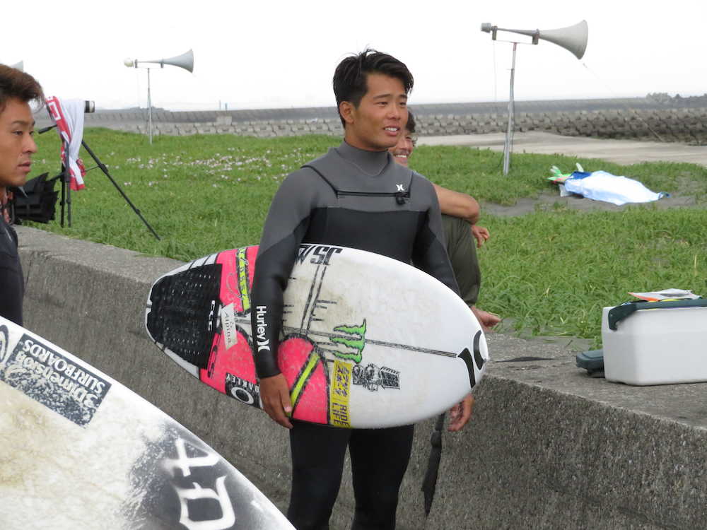 五輪会場でサーフィン大会　地元出身の大原洋人が意気込み「波は分かっている」