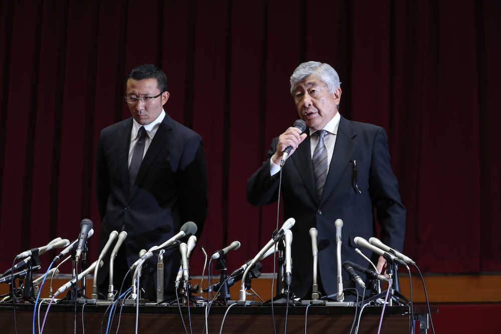 日大・内田前監督　常務理事は謹慎、井上コーチは辞任を発表