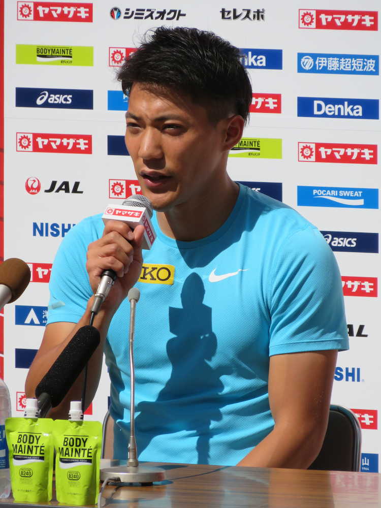 山県亮太、１０秒１３で準決勝へ　桐生祥秀は１０秒１５