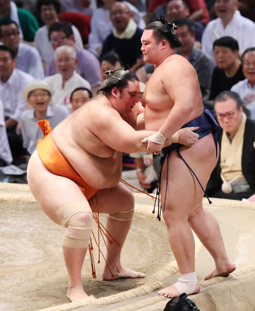 ２番手勢ともに黒星…朝乃山「急ぎすぎた」、栃煌山は切り替え