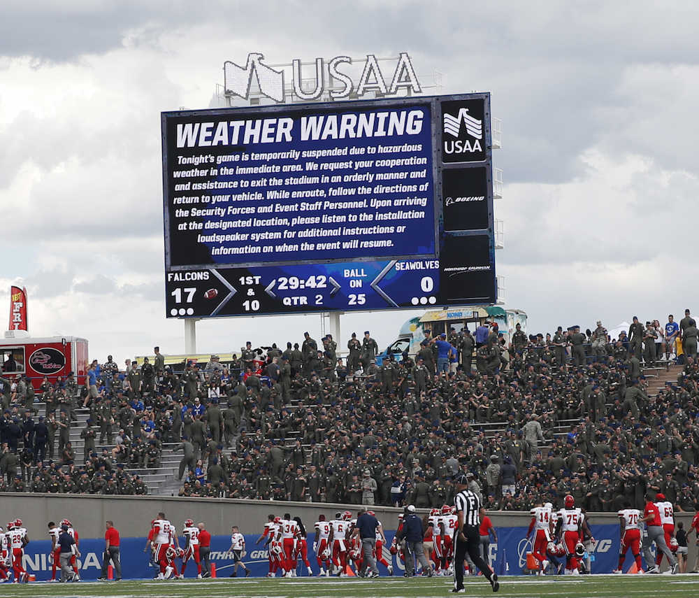 異常気象で米スポーツ界も混乱　カレッジフットボールでは開幕戦が中止