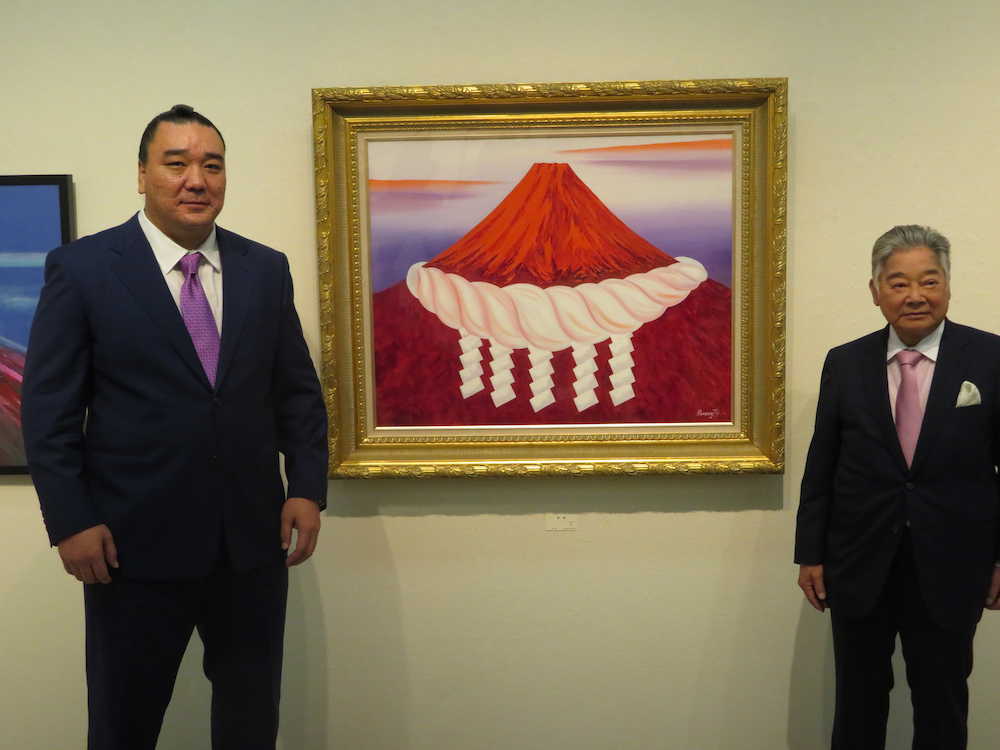 元横綱・日馬富士　２度目の絵画展開催　２０日までの２日間