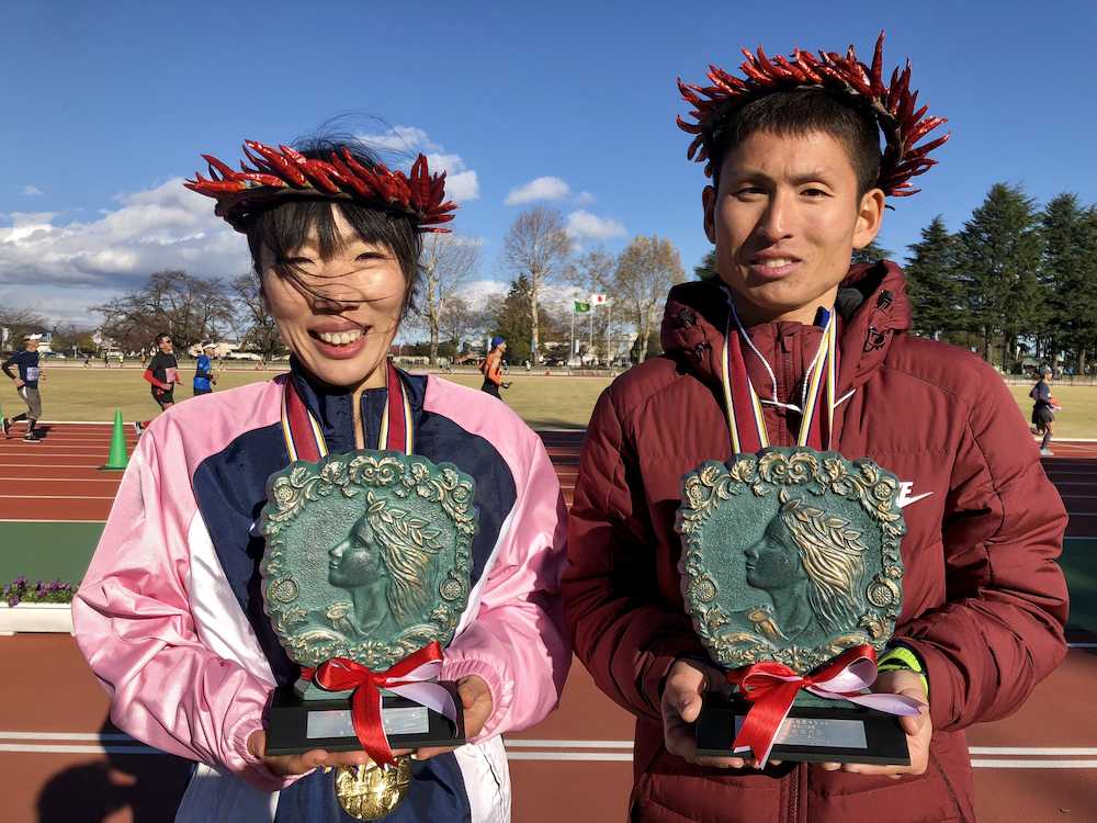 男子は今井が初優勝、女子は吉富２年ぶりＶ　大田原マラソン