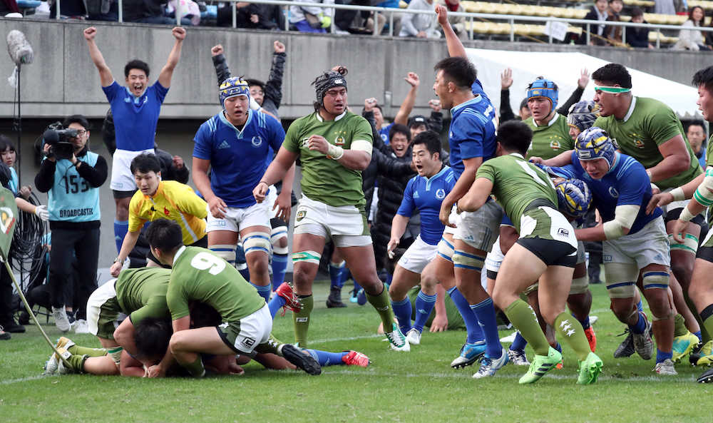 東海大、２季ぶり劇的逆転Ｖ　ラストプレーで勝ち越しトライ