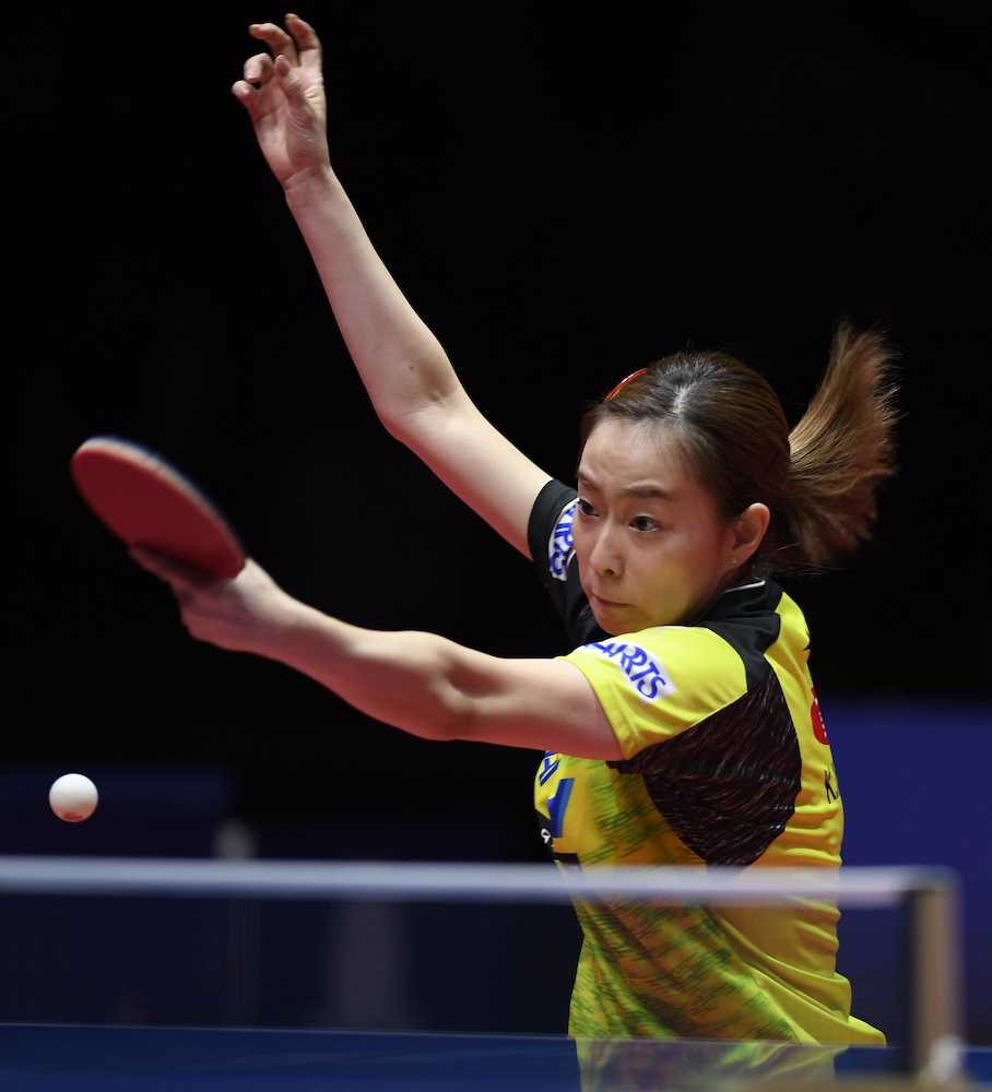 卓球グランドファイナル　女子シングルス準々決勝で敗れた石川