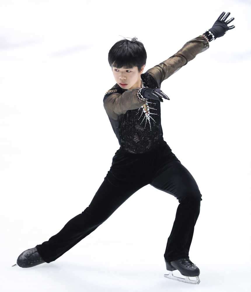 １４歳・佐藤駿が４回転１本着氷「満足する部分もあるけど、反省する部分もある」