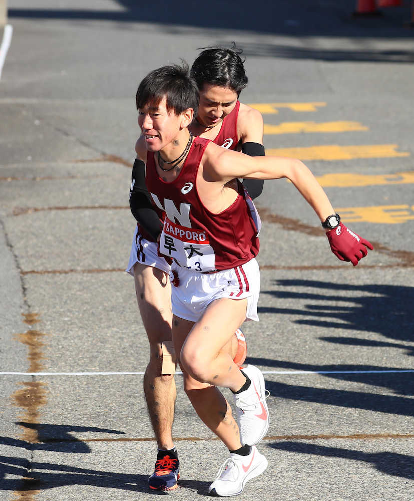 【箱根駅伝】昨年３位の早大がまさかの往路１５位　シード権圏内まで約２分半差