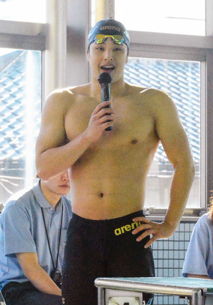 大也　地元埼玉で上々“初泳ぎ”「いいスタート切れた」