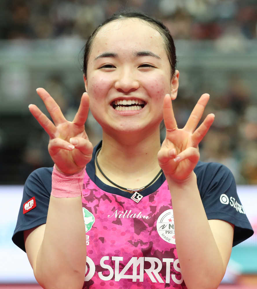 美誠、女子初の２年連続３冠！東京五輪金エースの自覚
