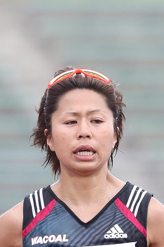福士加代子　転倒し途中棄権、大阪国際女子マラソン