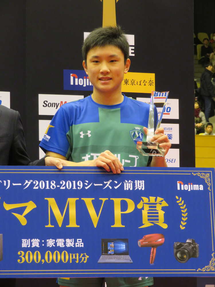 張本、大坂の“世界ランク１位”刺激に「次は卓球で自分がなりたい」
