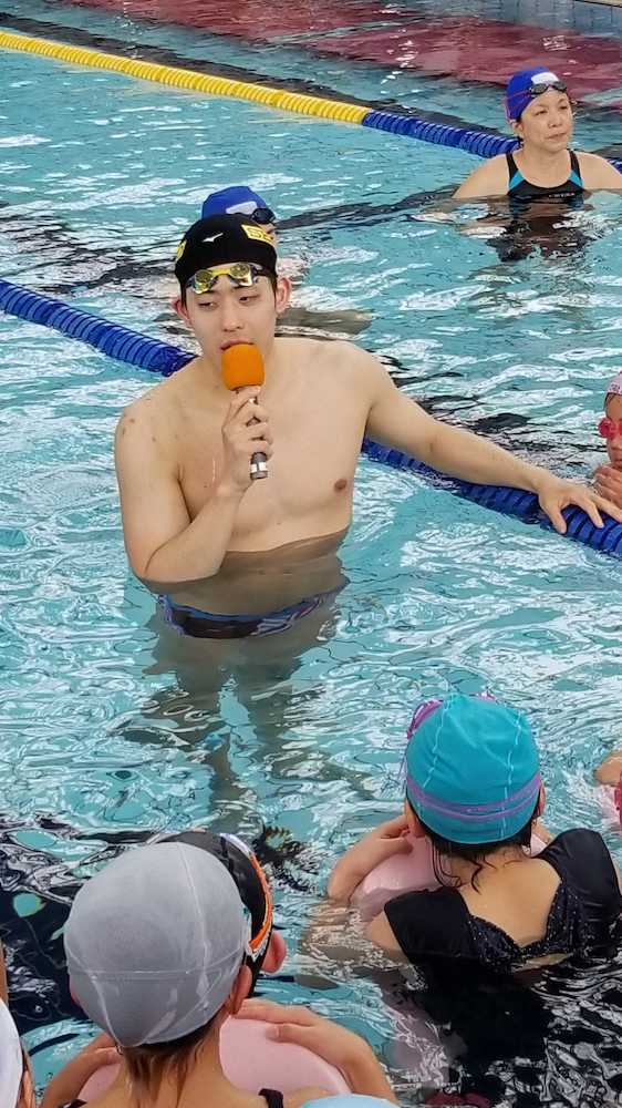 坂井「距離泳ぐメニューを」、競泳日本選手権へ練習再考