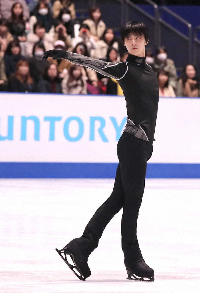 【画像・写真】羽生結弦　笑みなし集中モード、３度目Vへ午後８時１８分にSP