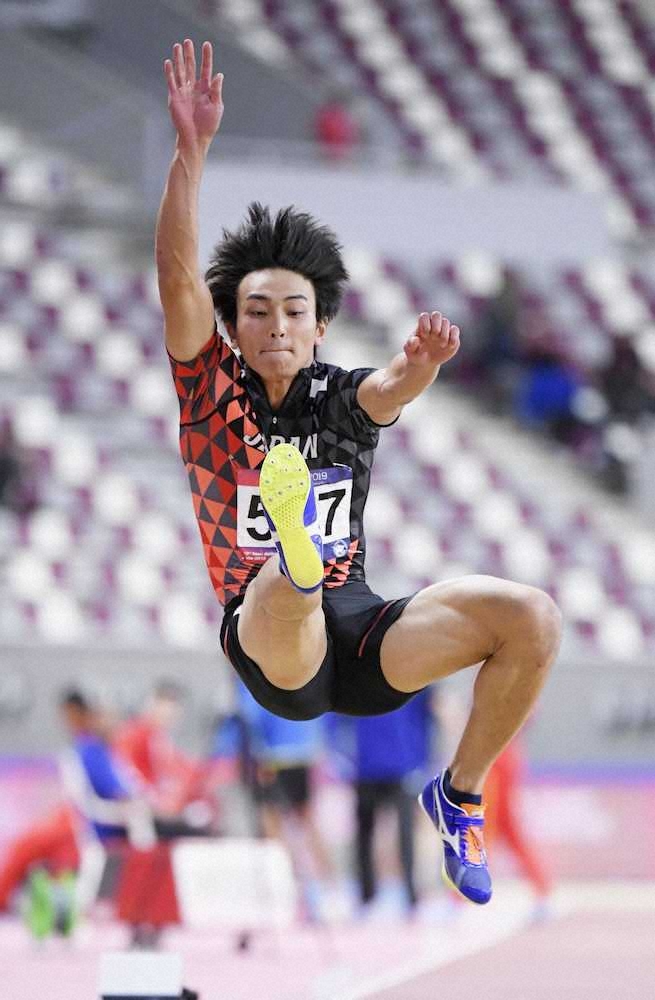 橋岡　男子走り幅跳びV、日本歴代2位の好記録　日本新宣言出た