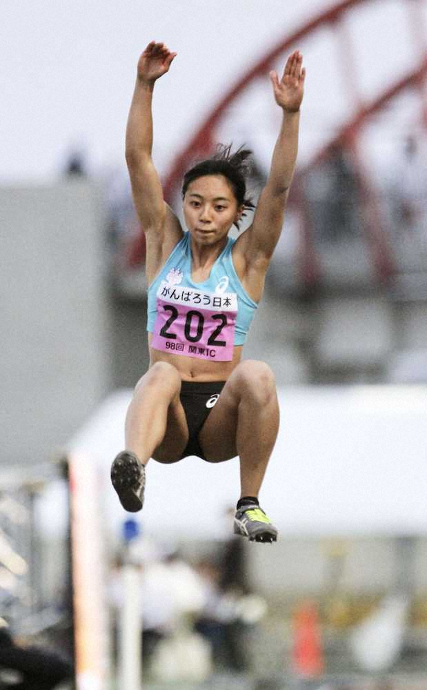 女子走り幅跳び　高良が優勝　アジア選手権2位の好調を持続