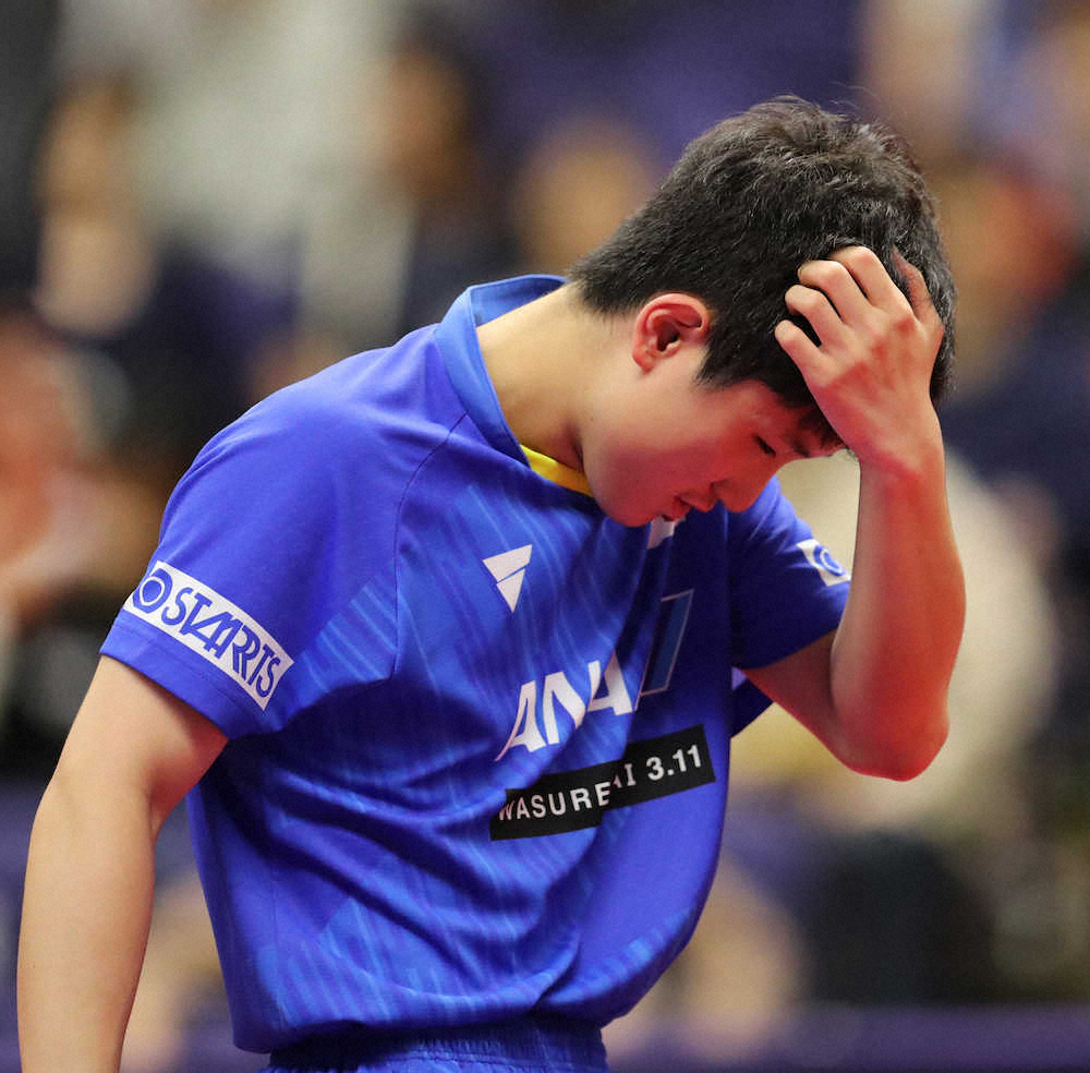 張本智和、2連覇ならず　世界599位の中国選手に敗れる大波乱