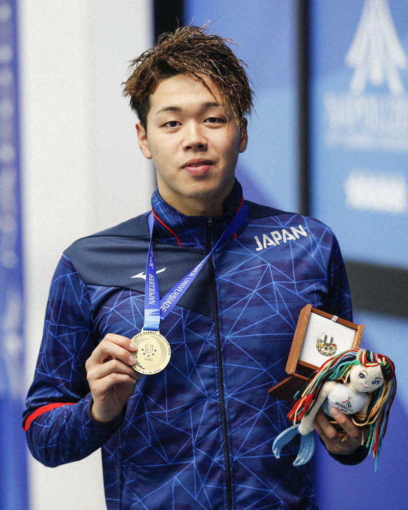 競泳男子400自由形で吉田が日本勢金1号、体操男子団体はV3