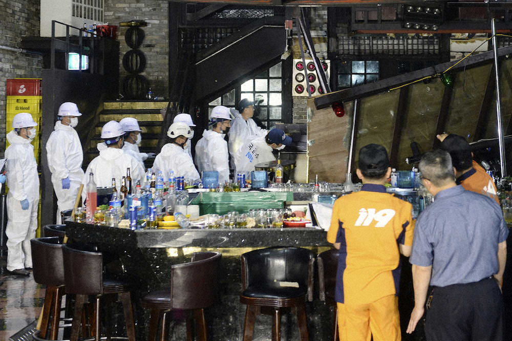 韓国・光州のナイトクラブで中二階の床が落下　2人が死亡　世界水泳出場の9選手も負傷