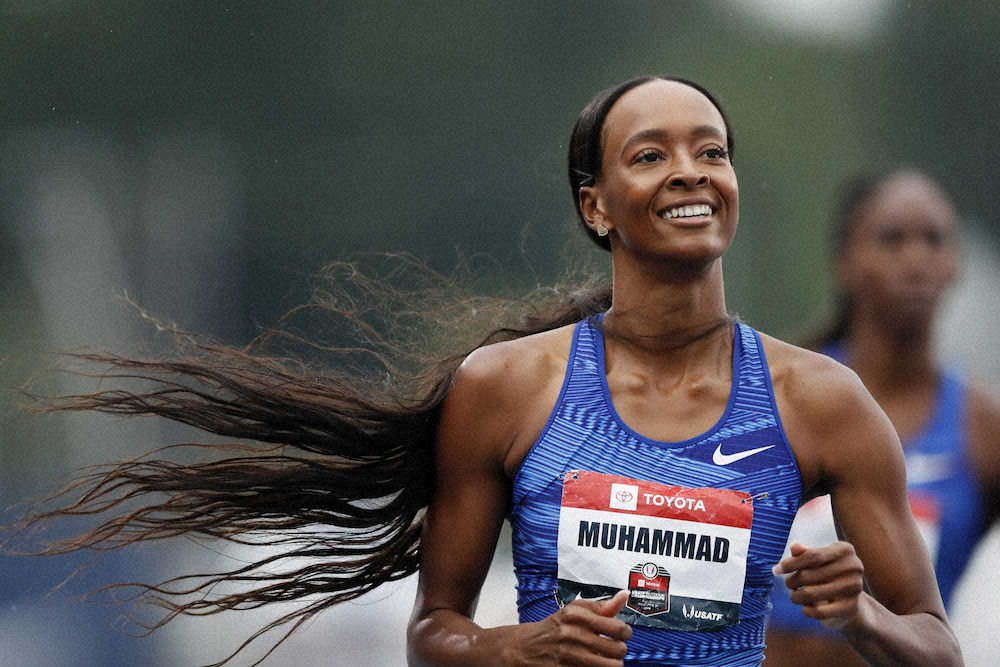 女子400メートル障害で16年ぶりの世界新　全米選手権でムハマドが樹立