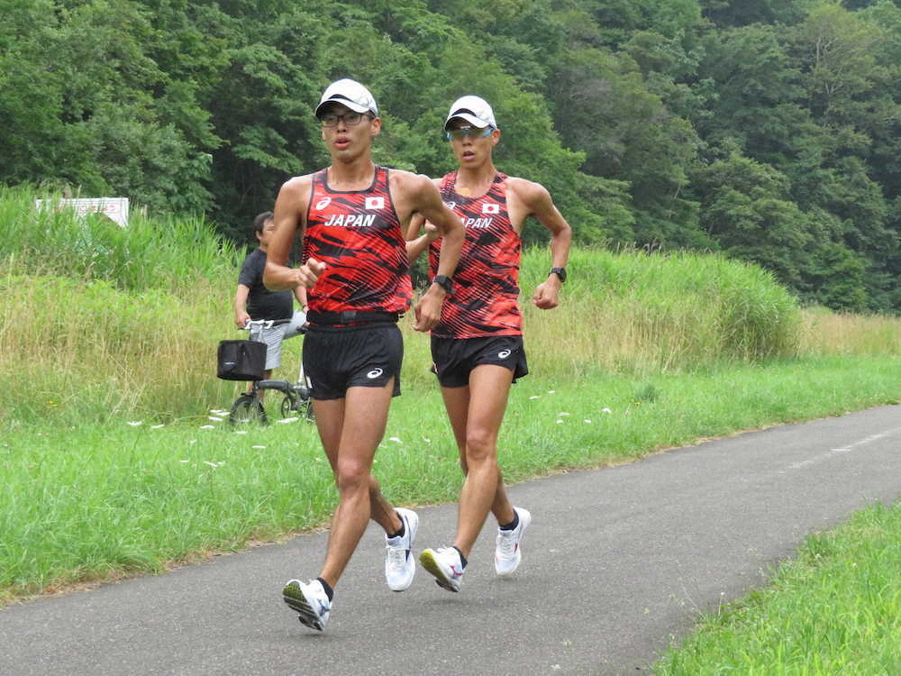 山西　競歩界一の頭脳で技術吸収　世界陸上代表練習公開