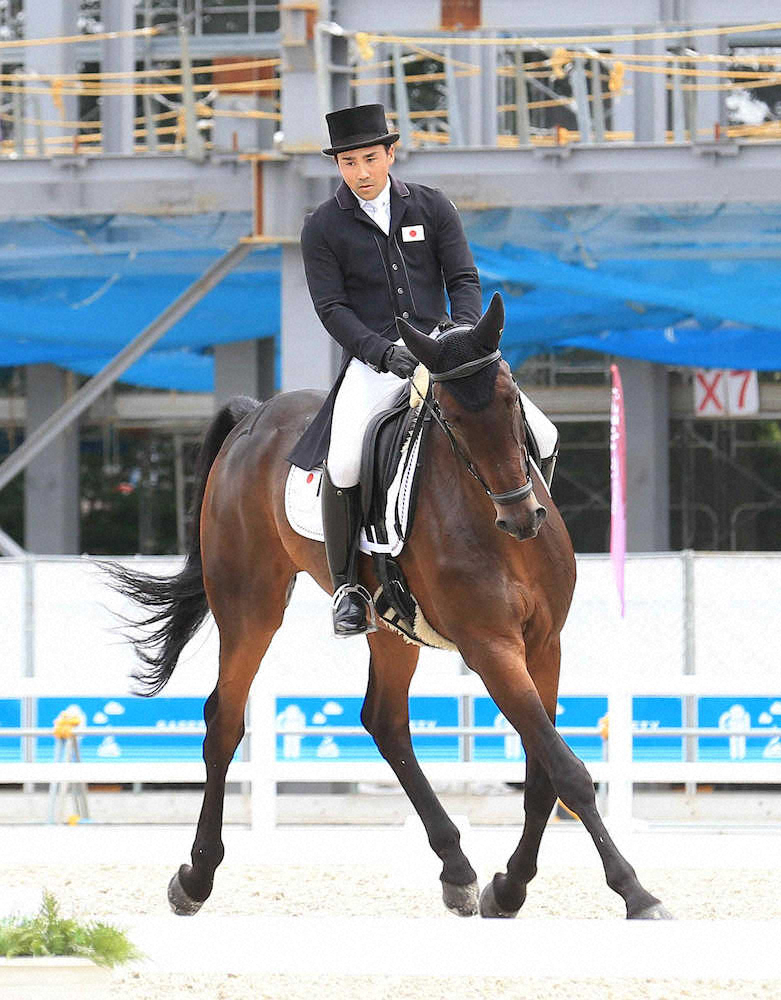 馬事公苑で五輪テスト大会　初日馬場馬術で大岩トップ