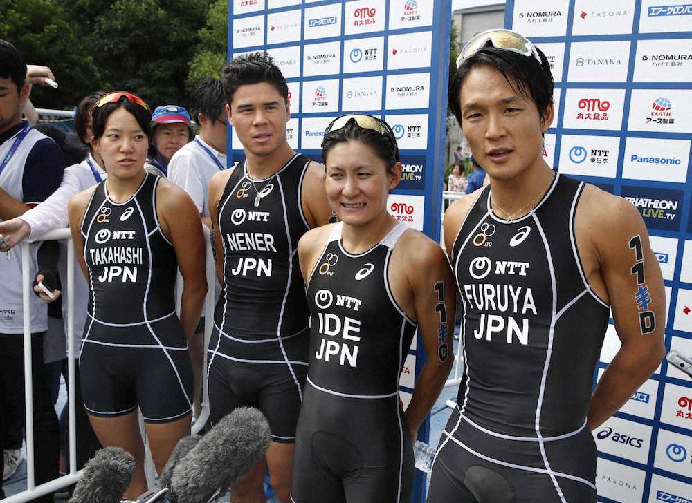 トライアスロン混合リレー五輪テスト　水質改善で開催、日本11位