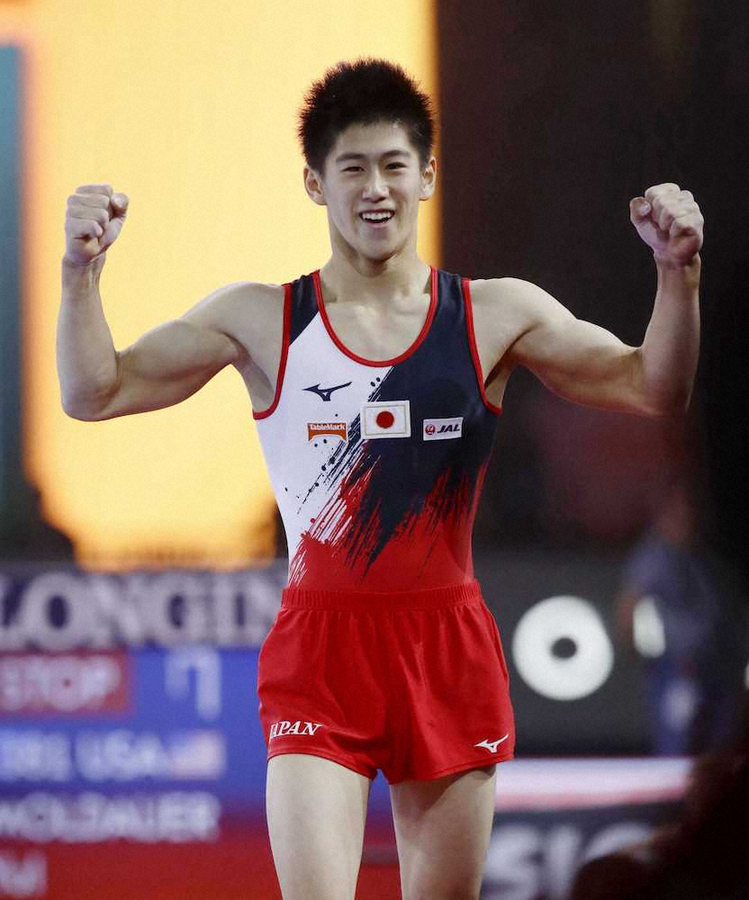 体操初代表の橋本大輝、堂々世界デビュー　4種目全てでチームトップ