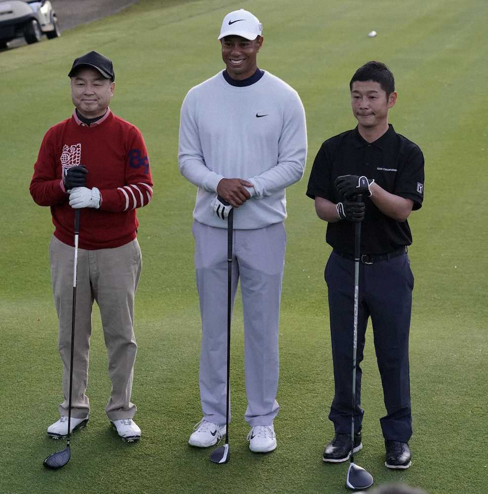 前澤友作氏、ウッズのタイガーチャージに興奮「めちゃくちゃ盛り上がってる」「ゴルフ最高」