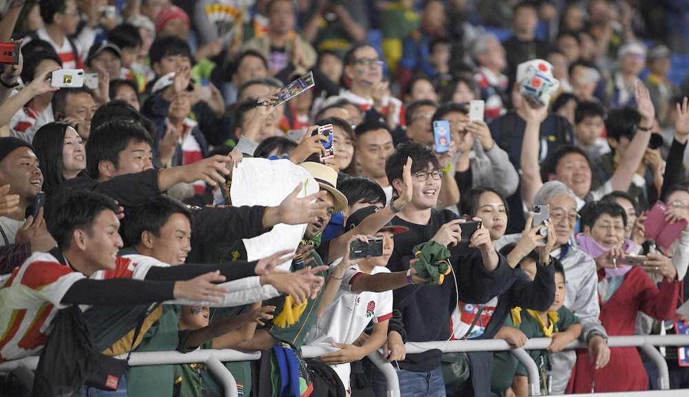 日韓W杯超えの7万103人　ラグビーW杯決勝で今大会最多記録