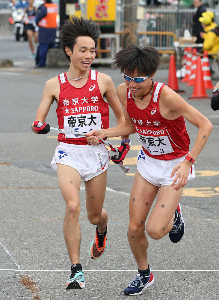 帝京大　3区・遠藤が日本人トップ激走で6位貢献　指揮官、復路で挑戦「最低でもベスト3」