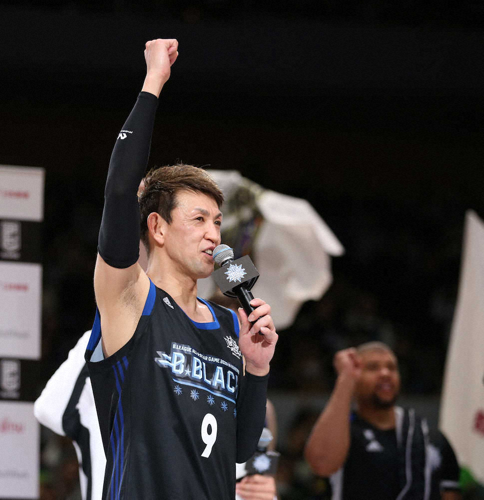 Bリーグ・オールスター　“レジェンド”折茂、MVPに絶叫「北海道ありがとう！」