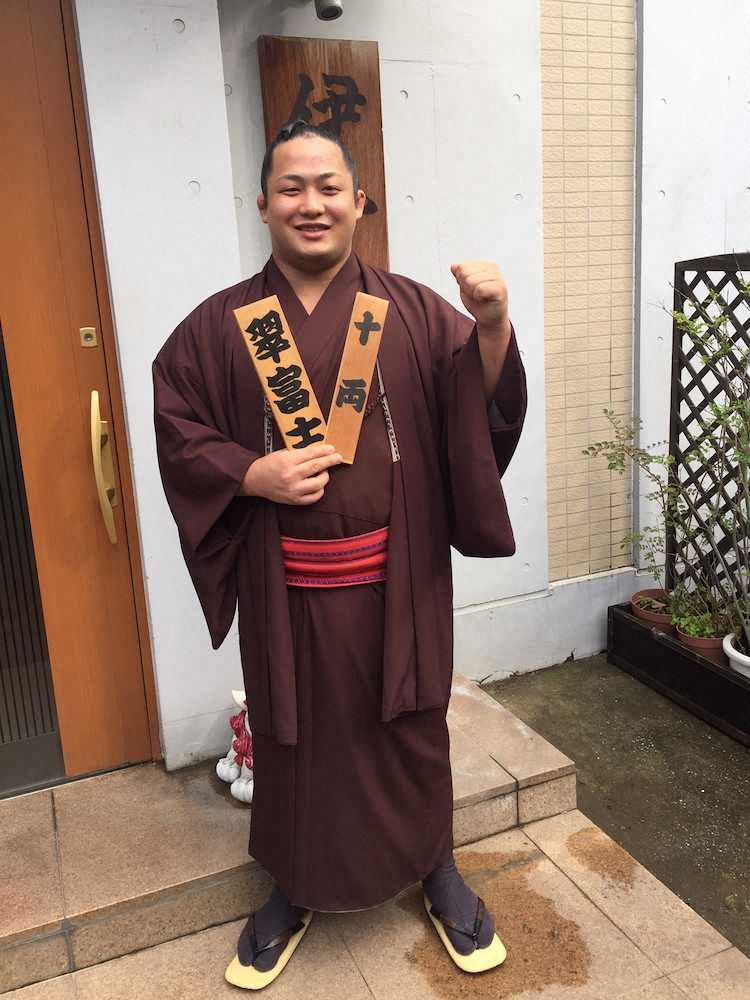 翠富士、新十両昇進　静岡出身の関取は7年ぶり「正攻法で戦いたい」
