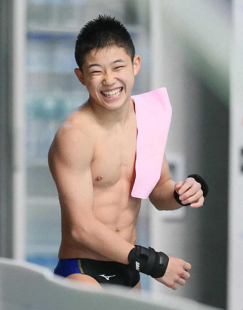 飛び込み　13歳玉井、日本男子最年少五輪へ王手！逆転1位で4月W杯切符