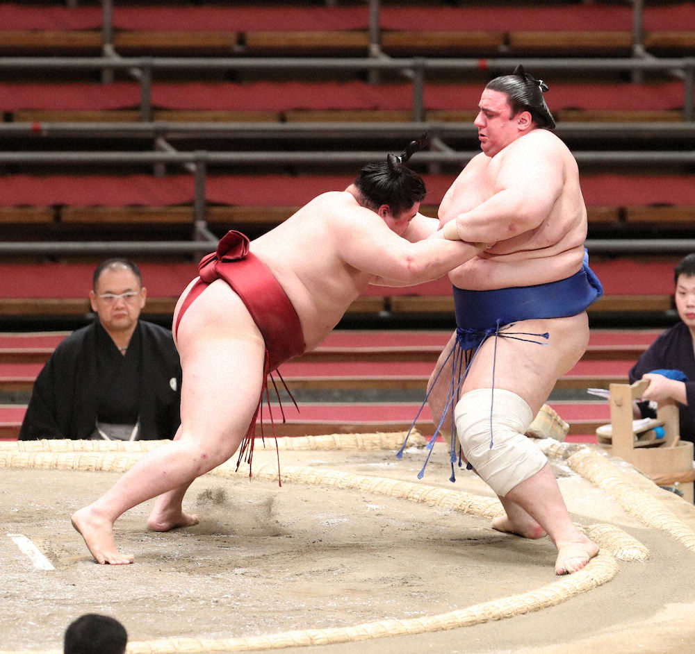 碧山が2敗目、白鵬は朝乃山との2敗対決制し鶴竜とともに首位並ぶ