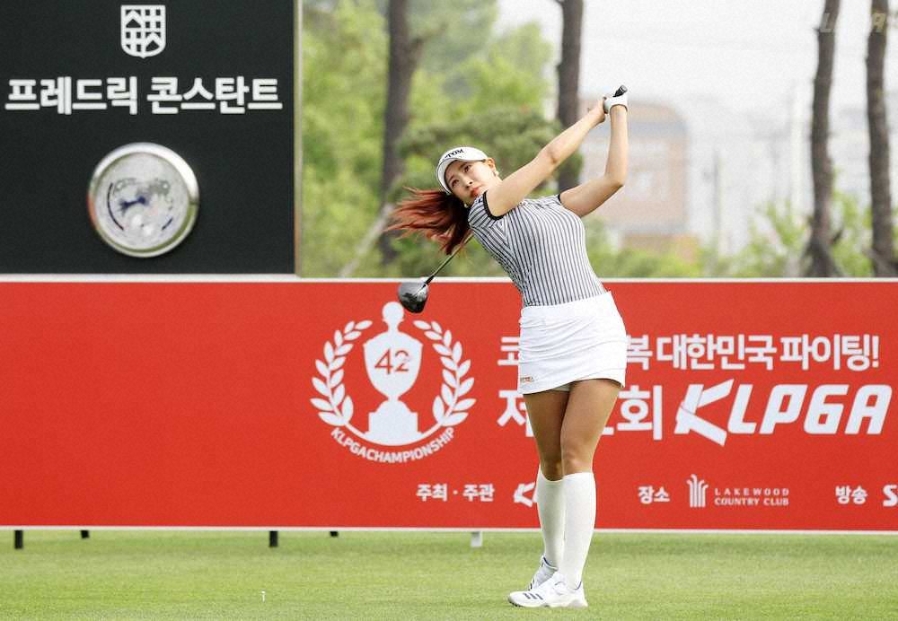 “新セクシークイーン”ユ・ヒョンジュ　暫定49位タイでホールアウト　韓国女子プロ選手権最終R