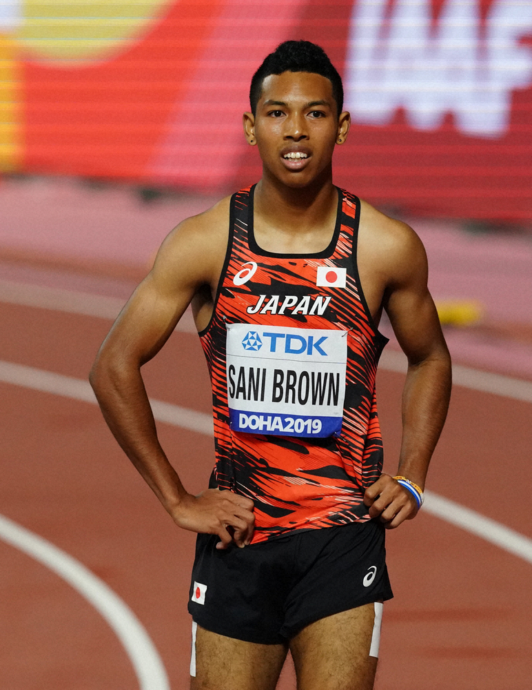 陸上男子100メートル日本記録保持者のサニブラウン・ハキーム