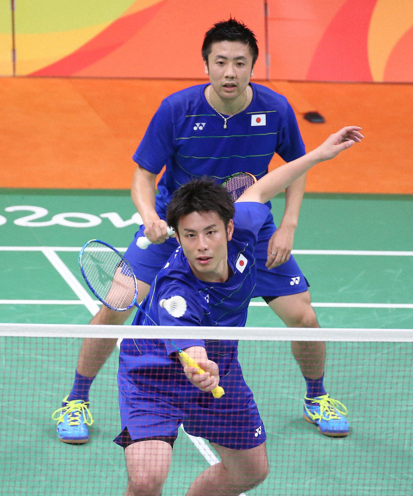 リオ五輪で準々決勝敗退した遠藤（奥）と早川のペア