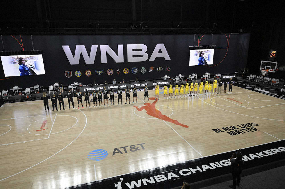 米女子バスケで人種差別に抗議　国歌斉唱時に選手退去　WNBA開幕
