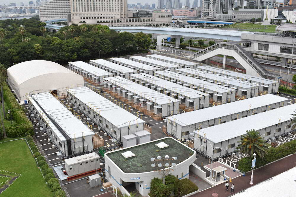 新型コロナ軽症者向け施設、日本財団「災害危機サポートセンター」が完成
