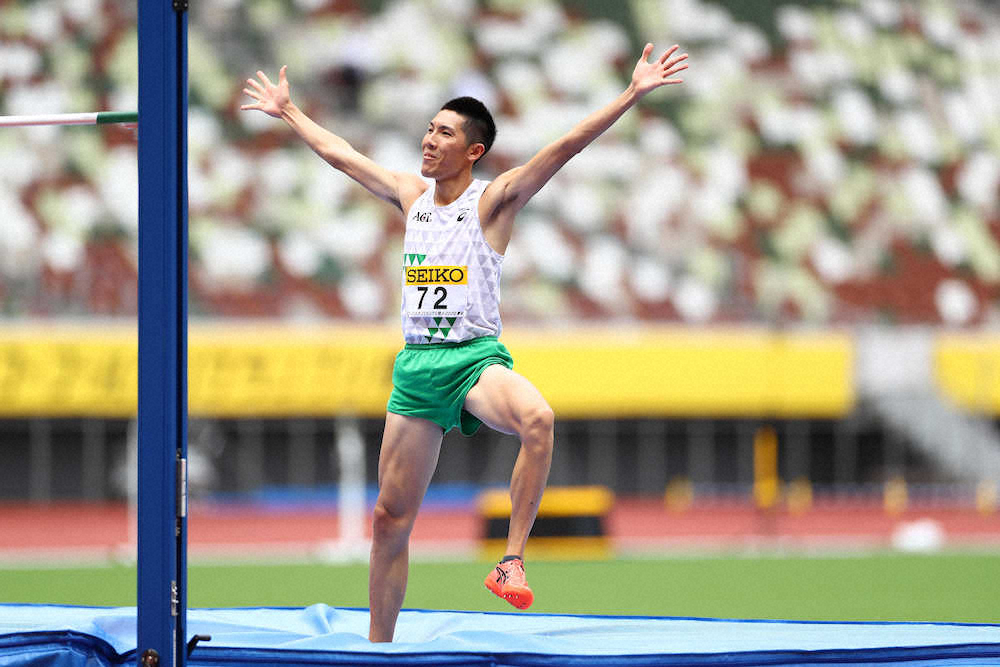 男子走り高跳び　衛藤が優勝　憧れ聖地で結果「うれしい気持ちでいっぱい」