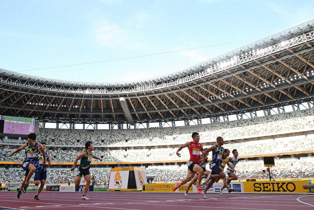 桐生祥秀　男子100メートルで優勝　終盤の課題克服10秒14　新生国立の初王者