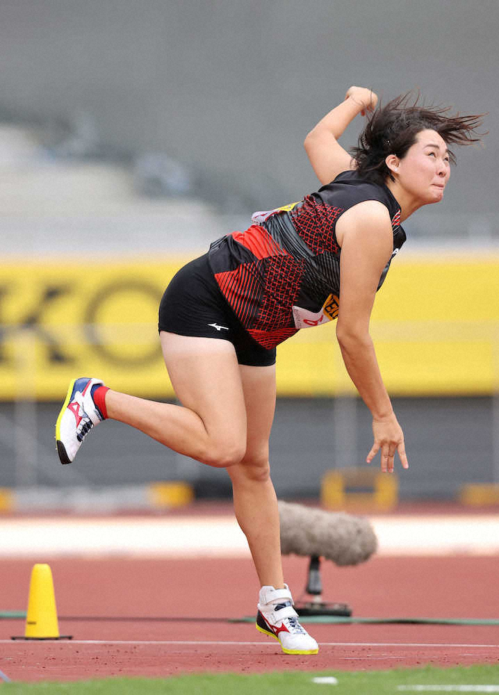 女子やり投げ・北口榛花　4投目の最長59メートル38で優勝「ホッとした」