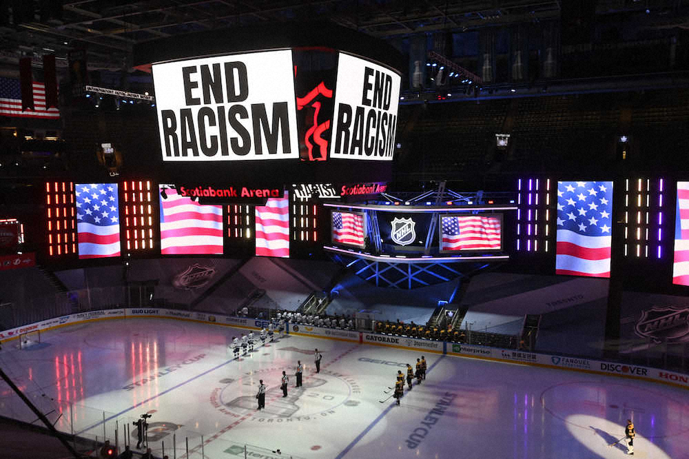 NHLプレーオフ3戦開催　有色人種の選手訴え「悲しくて失望させられる」