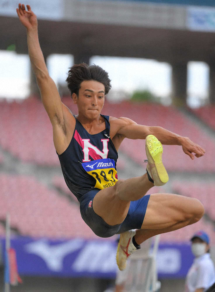 橋岡、走り幅跳び今季世界最高8m29　魅せた最終跳躍