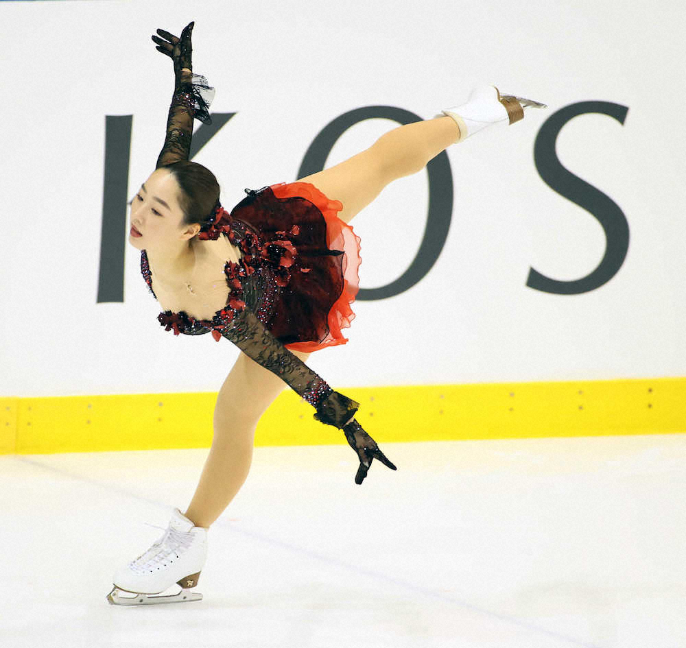 フィギュアスケート東日本選手権・女子シングルスで優勝した樋口新葉のフリーの演技