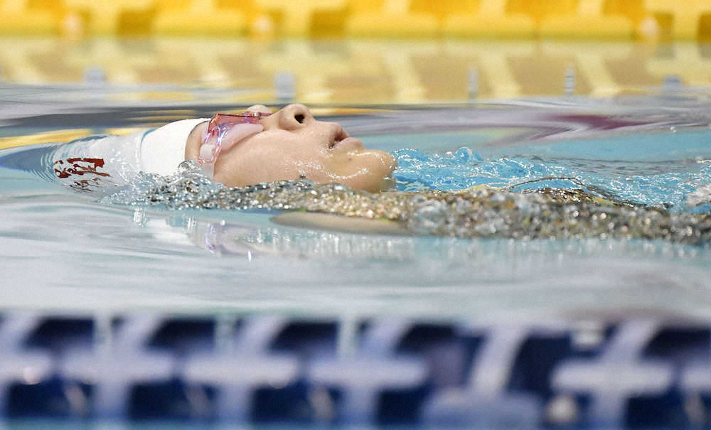 パラ競泳　中2の山田美幸、女子50メートル背泳ぎで日本新樹立