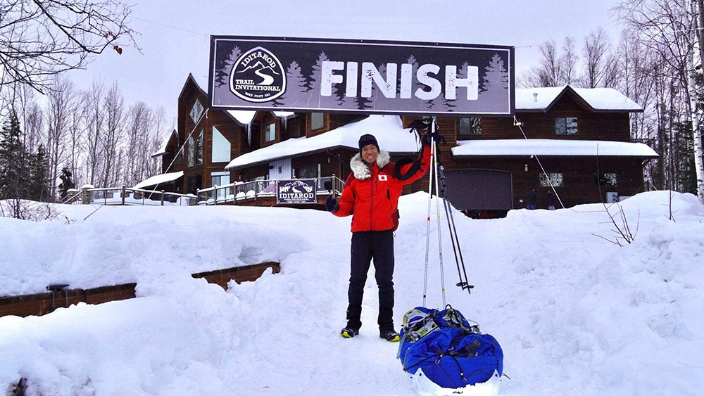 極寒のアラスカ560キロを完走し、無事にゴールした北田雄夫氏