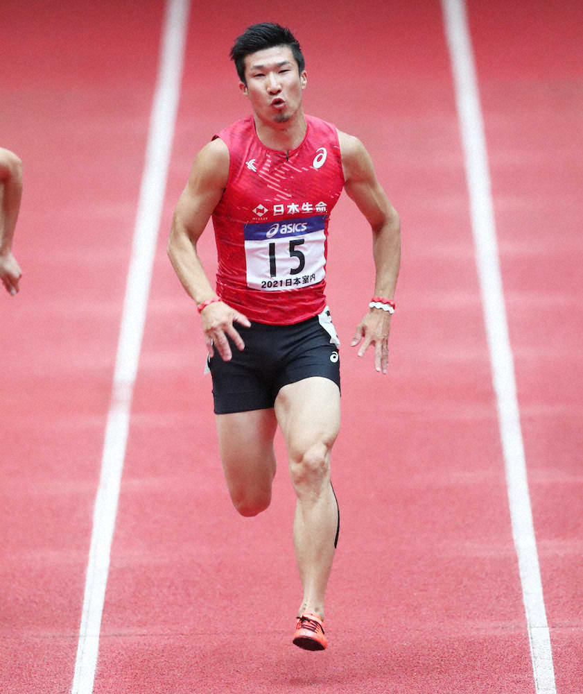 黒テーピングの桐生祥秀は60メートル予選1着　多田修平は大会記録更新