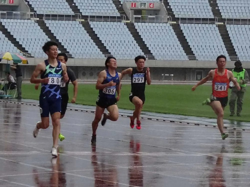 多田修平　準決勝は雨の中10秒45で1組1着　関西実業団