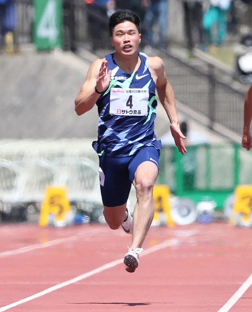小池祐貴　全体1位で決勝進出　木南記念男子200メートル予選